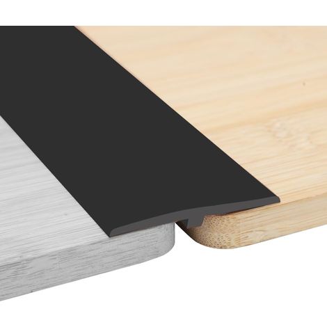 Bande de Seuil Barre de Seuil Autocollant, 5cm x 3m PVC Barre de Transition de Seuil, Profilé en T, Bande de Transition Sol pour Espaces Entre Carreaux, Sols en Bois, Barre de Seuil (1/5)