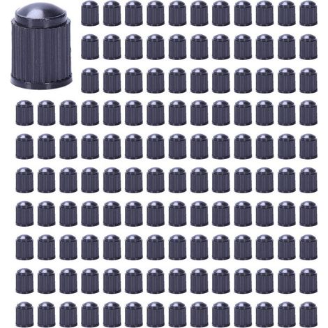 Confezione da 600 tappi valvola di ricambio in plastica nera. Per auto, camion, moto e quad. Tappi Schrader.