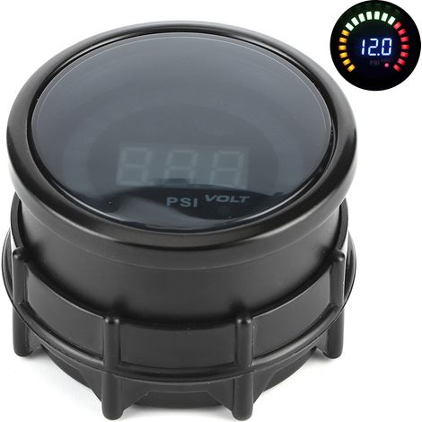 Manomètre de pression de suralimentation turbo 52 mm/2 po – Affichage numérique LED 15-45 PSI pour véhicules à essence 12 V (1/5)