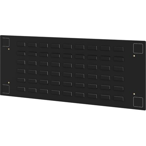 Panneau perforé pour bacs de Rangement, Panneau Porte bacs Mural en Acier, Organiseur Petites pièces pour Atelier Garage Armoire, Support bacs Suspendus 83 x 34 x 1 cm (1/5)