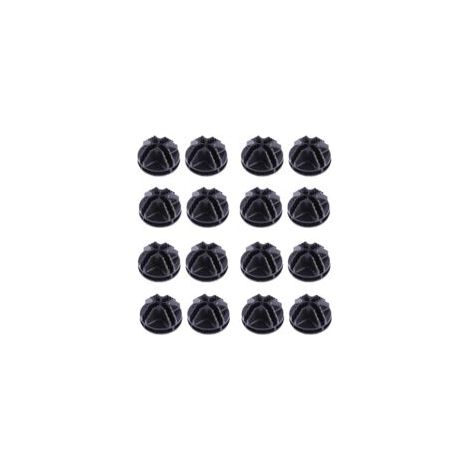 Set di 20 connettori cubici in plastica per cavi, ideali per cubi portaoggetti, scaffalature e organizzatori modulari per armadi, con clip a fibbia (neri) - Crezuo