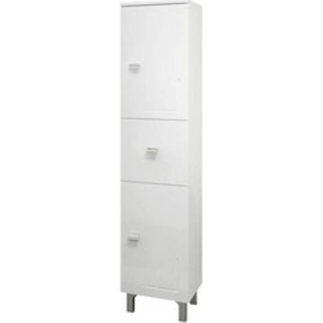 COLONNA BAGNO EVA 2 ANTE + 1 CASSETTO 148 BIANCO