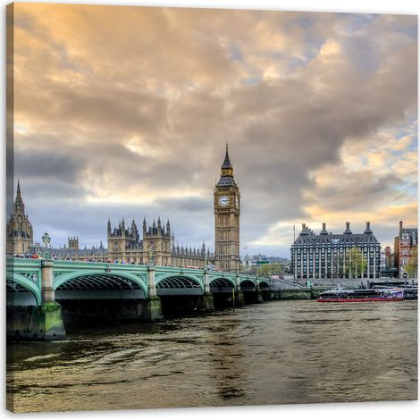Leinwanddruck Architektur London Big Ben 40x40