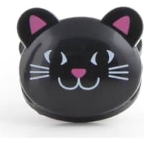 Bag Clips - Kikkerland - Set of 6 - Black and Pink - Cat Design - Practical and Aesthetic (1/3)
