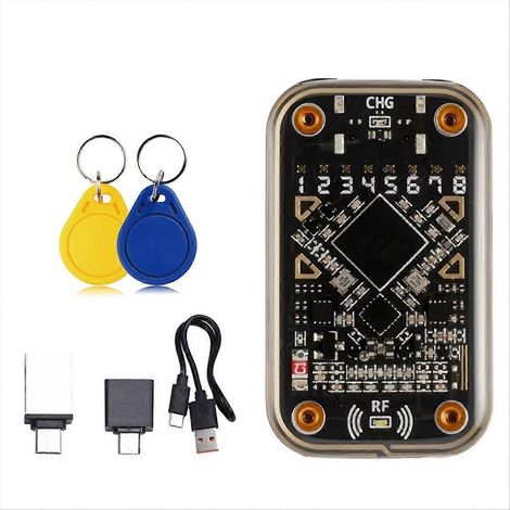 Lecteur de puces RFID Chameleon Ultra + émulateur de carte à puce sans contact porte-clés 2xUID 125 kHz 13,56 MHz décodage de badge (1/5)