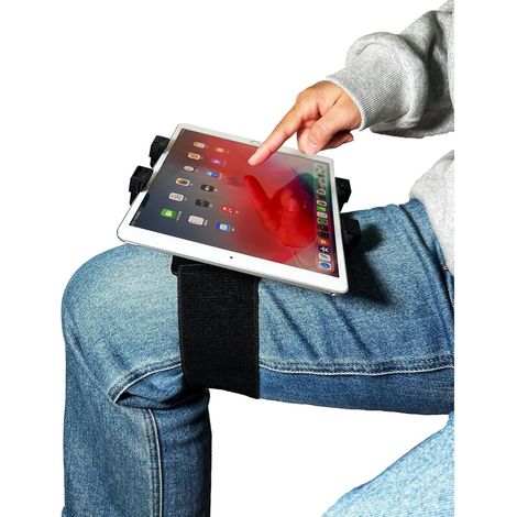 OHLPRO Planche De Genou pour iPad Et Tablettes 7"-11" - Sangle Élastique Large Améliorée pour Un Maintien Sécurisé, Angles De Vue Réglables, Matériau Plastique Premium (1/5)