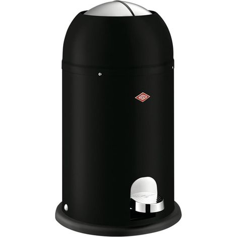 Cestino Wesco Kickmaster Junior nero 12 litri acciaio