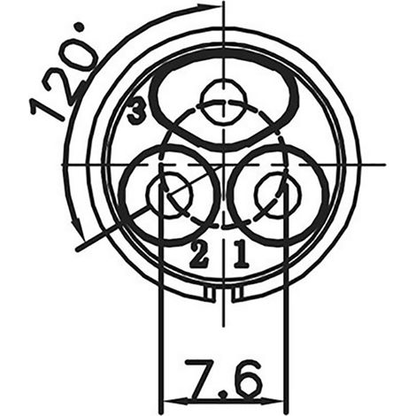 Lutronic 0252 03 Rundsteckverbinder Stecker, gerade Gesamtpolzahl: 3   1 St.