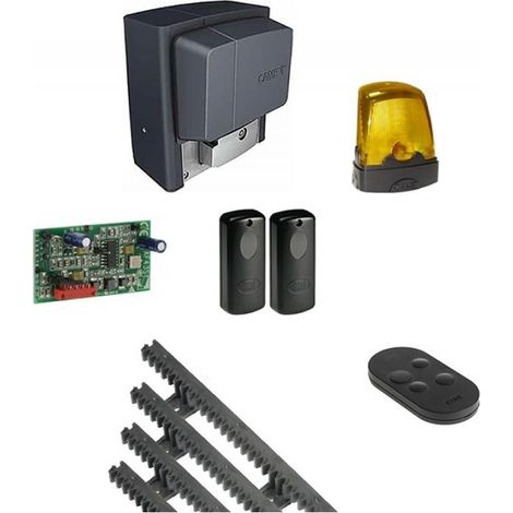 Came – Kit de motorisation de portail coulissant 230V – Charge 400 kg – Longueur 14 m – Moteur connecté CLOUD – Fins de course mécaniques