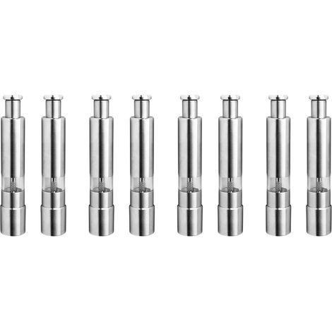 8 moulins à sel et poivre, inox (1/5)