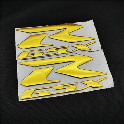Autocollants 3D en relief - SUZUKI - R, GSXR, 600, 750, 1000 - Noir - Accessoire de personnalisation (1/4)