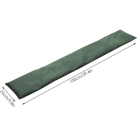 Lot de 5 barrières anti-inondation activées par l'eau, en tissu non tissé réutilisable et sans sable, idéales pour la saison des pluies (vert). (1/4)