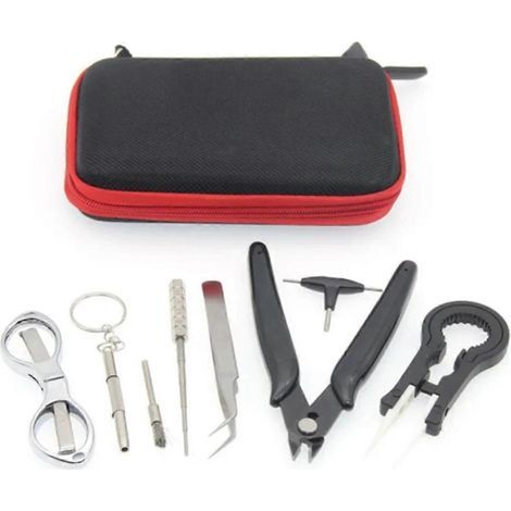 Kit d'outils de réparation DIY + Pinces, pinces à épiler pour céramique, ciseaux pliants, gabarit de bobine, tournevis, ensemble d'outils à main (1/5)