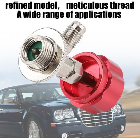 Robinet de bombe gaz réfrigérant auto valve distribution ouvre-bouteille M14 1/4 pour SEA R134a (1/5)