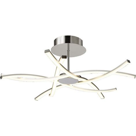 Plafonnier design, Plafonnier Aire led dimmable Gris en Metal, MANTRA (1/5)