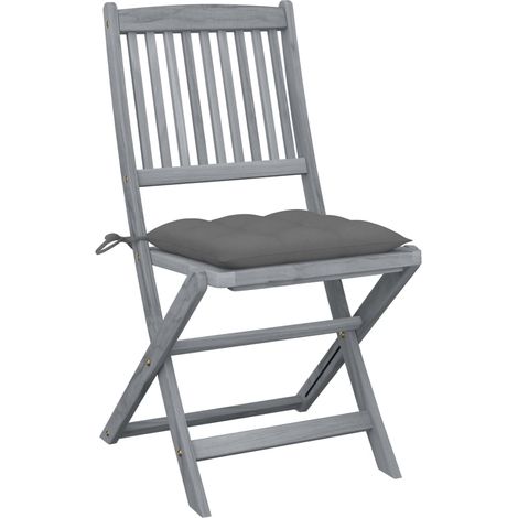 Maison Exclusive - Klappbare Gartenstühle 2 Stk. mit Kissen Massi