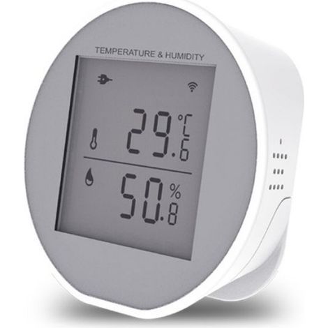 Moniteur de température et d'humidité - - Moniteur intelligent WiFi - Écran LCD - Compatible Alexa - Alertes en temps réel (1/4)