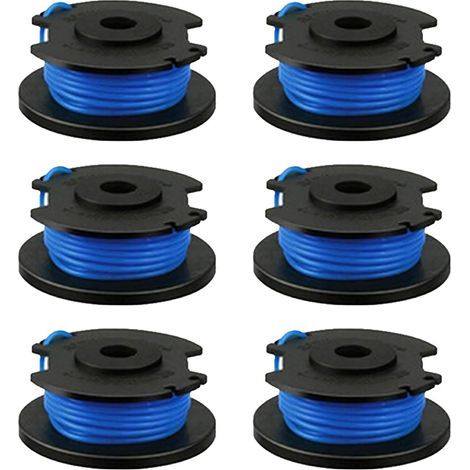 Bobine de câble de rechange pour Ryobi One+ AC14RL3A, Olt1832 Rac124, 1,6 mm, pour tondeuses à gazon Ryobi 18 V, 24 V, 40 V, 3,4 m (6 pièces) (1/5)