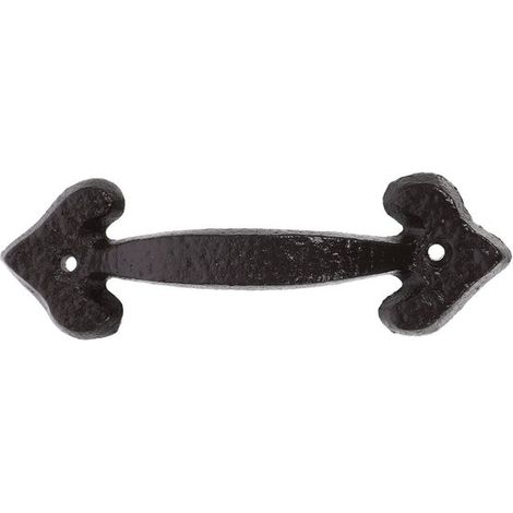 pièces - Poignée - poignées d'armoire - poignées de tiroir - fer - noir - 17 cm - vintage - pour portes d'armoires, coiffeuses, armoires, tiroirs, meubles (1/5)