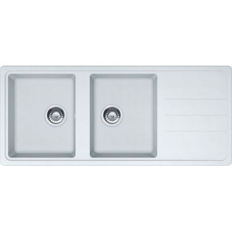 Évier Opale 621 Tectonite - blanc - 970 x 500 x 190 mm - sous-meuble 80 cm - vidage manuel - Franke (1/2)