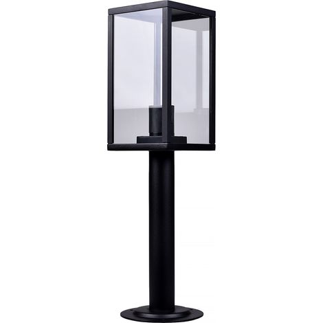 FARETTO DA TERRA DA ESTERNO IP44 CON ATTACCO E27 - DESIGN MODERNO IN ALLUMINIO E VETRO RESISTENTE E IMPERMEABILE (1/5)