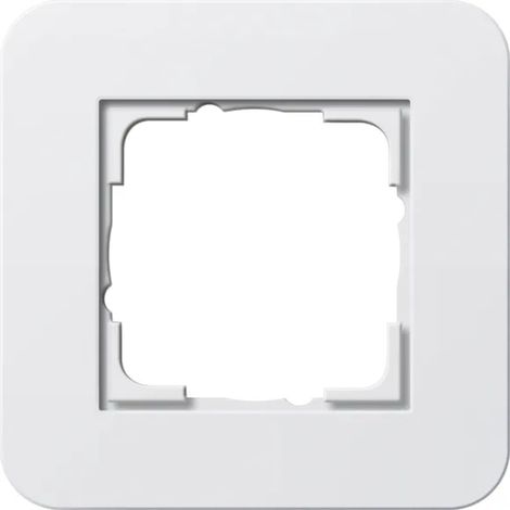 Gira Marco embellecedor 1f Gira E3 Blanco puro/Blanco puro [0211410], 0211 410