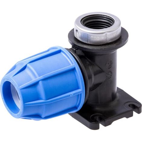 Piastra a 90° montaggio a parete diametro20 mm x 1/2" SUPREME 127020012SL (1/2)