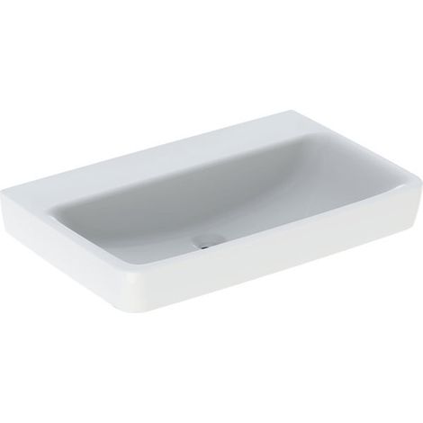 Geberit Renova Plan, lavabo, 75x48 cm, sin agujero para grifo,