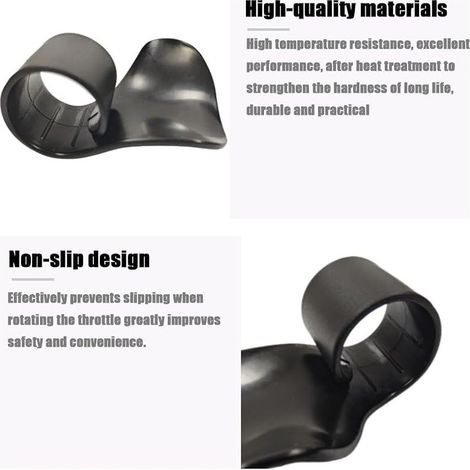 4Pcs Repose-Poignet D'accélérateur de Moto, Support D'aide à La Croisière, Cruise Control D'accélérateur Guidon Grip, Poignée D'assistance pour Moto, Support de Pouce pour Régulateur de Vitesse (1/4)