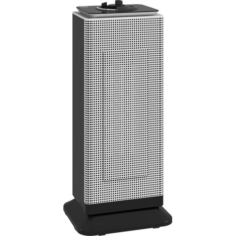 HOMCOM calefactor eléctrico bajo consumo, 2000W PTC, con 3 modos, termostato regulable, oscilación 55°, protección contra vuelcos y sobrecalentamiento