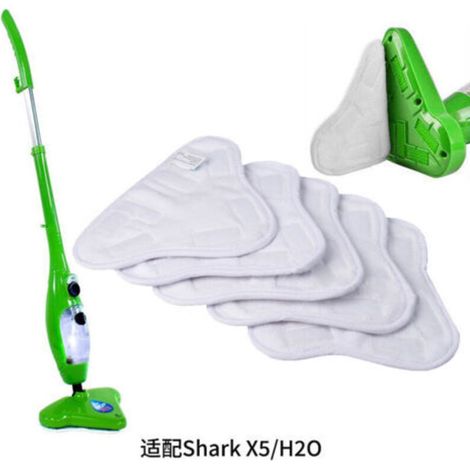 Packung mit 5 Ersatzpads, kompatibel mit H2O Mop X5 Dampfmopp-Pads (1/4)