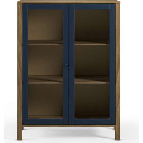 Mueble auxiliar 2 puertas modelo Alexis acabado cera/navy. 120cm(alto) 90cm(ancho) 40cm(prof). (1/5)