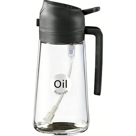 Vaporisateur d'huile en verre — 470 ml (noir) - Vaporisateur d'huile en verre — 470 ml (noir) (1/5)