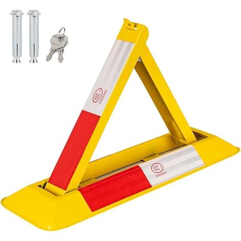 Barre de stationnement pliable, serrure de stationnement, bloc de stationnement verrouillable manuellement avec clé, serrure de stationnement privée pour centre commercial, hôtel, bureau, aéroport (1/5)