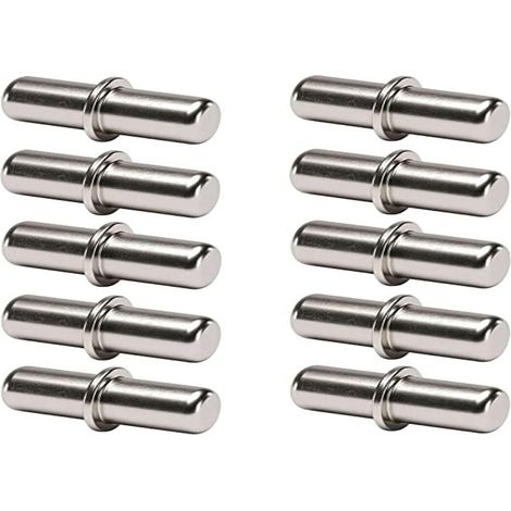 cyclingcolors 10x reggipiani perni supporto mensole 3mm 5mm staffe acciaio tasselli scaffale mobili (diametro 5mm)