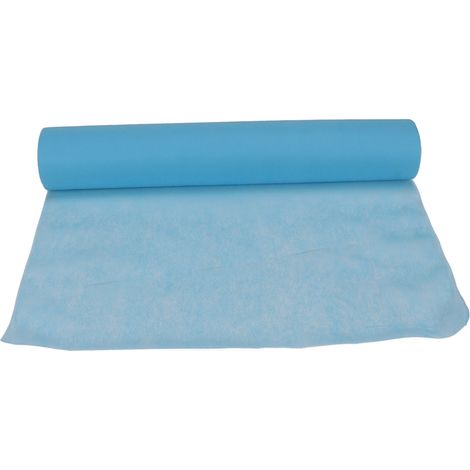 Lingette de Table de Soin en Non-Tissé, Drap Jetable Doux pour la Peau, Rouleau pour Spa, Club de Soin, Centre de Beauté, Bleu (1/5)
