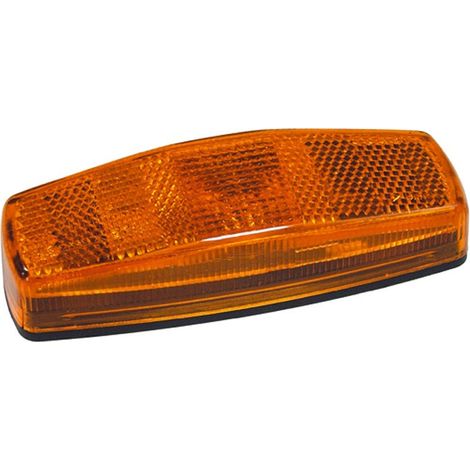 Feu de position latéral 12V – Cabochon clippé avec catadioptre intégré – Dimensions 115 x 42 x 25 mm – Montage facile – CEA