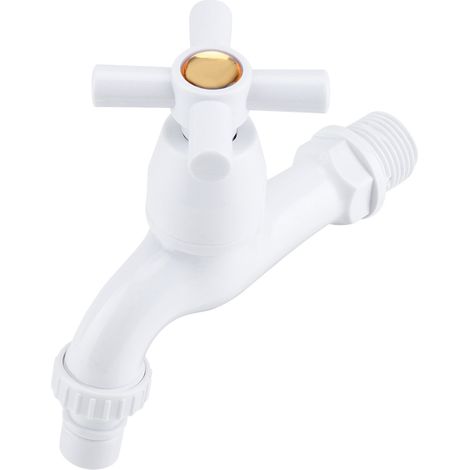 Grifo para lavadora fabricado en ABS cromado, tipo G1/2, cabeza Phillips – grifo de lavabo de una sola aguja (1/5)