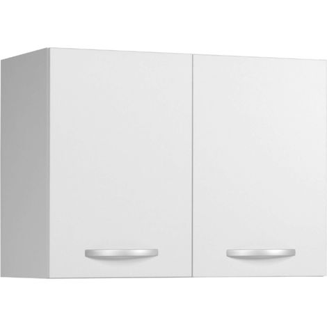 Módulo superior cocina 80 cm EKO 2 puertas color blanco mate módulo moderno almacenaje (1/5)