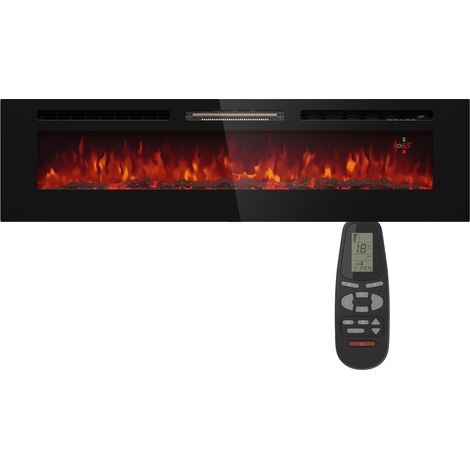 Klarstein Galeras 178 - Camino elettrico da parete, 1800W, LED (1/5)