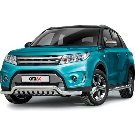 Pare-Buffle Avant Pour Suzuki Vitara 2015-2018 en Acier Inoxydable Argent (1/5)