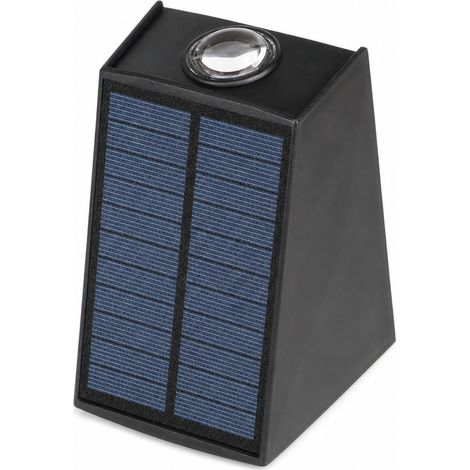 Applique Murale Solaire Extérieure 2 LED, Lumière Blanche Haut et Bas, 2 Modes, Étanche Jardin (1/5)