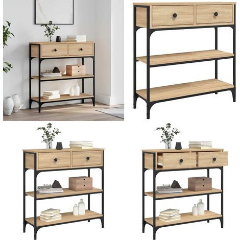 Konsolentisch Sonoma-Eiche 72,5x25x75 cm Holzwerkstoff - Konsolentisch - Flurtisch - Sideboard - Wohnzimmerstil - Landhausmöbel - Home & Living (1/5)