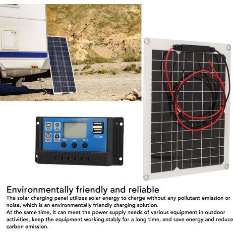 Kit de Panneaux Solaires 15W DC 12/24V avec Régulateur 50A IP67 pour Camping-Car et Applications Outdoor (1/5)