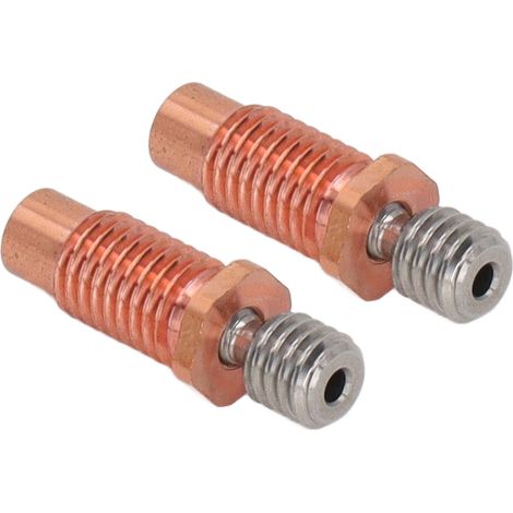 Tube gorge V6 en bimétal 24mm, 2 pièces, col entièrement métallique hexagonal externe pour imprimante 3D (1/5)