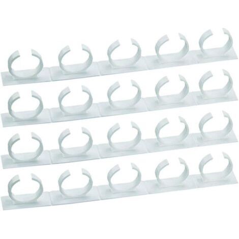 BUNTHAUS Organizer-Halter, Clip-Organizer für 20 Gewürzgläser – selbstklebende und teilbare Aufbewahrung – nützlich für die Aufbewahrung von Kräutertöpfen oder Gewürzbehältern (1/5)