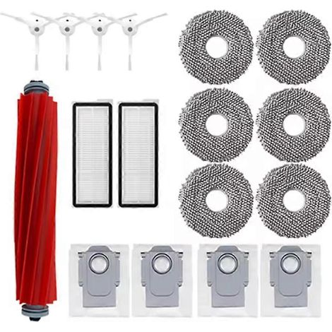 Filtre pour aspirateur brosse pour aspirateur Filtre de brosse pour aspirateur filtre de Roborock Q Revo MaxV/Q S/Q Revo Pro pièce détachée Aspirateur Brosse Sac à poussière HEPA Filtre Serpillière Cl (1/5)