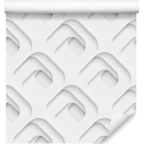 Papel pintado 3D con moderno estampado óptico para salón y dormitorio, 50x1000 cm. (1/5)