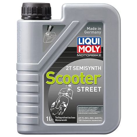 LIQUI MOLY MOTORRAD 2T TEILSYNTHETISCHES ROLLERMOTORÖL 1L (6) (1/2)