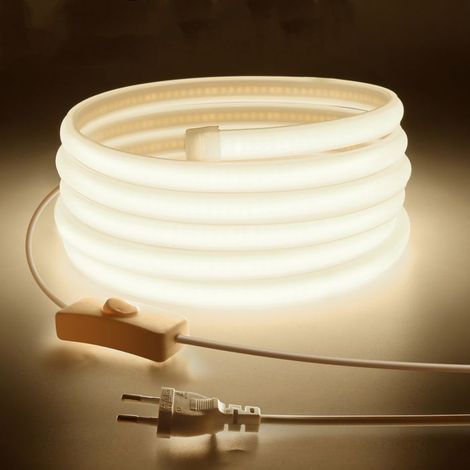 25 m lange, wasserdichte COB-LED-Lichterkette, neutralweiß 4000K-4500K, 220V-Lichtleiste für den Außenbereich und Garten (1/5)